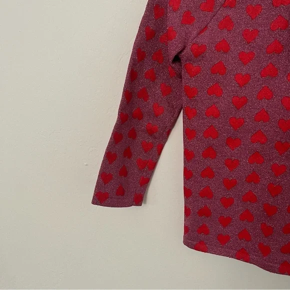 Vintage Betsey Johnson Heart Print Top - Picture 4 of 6